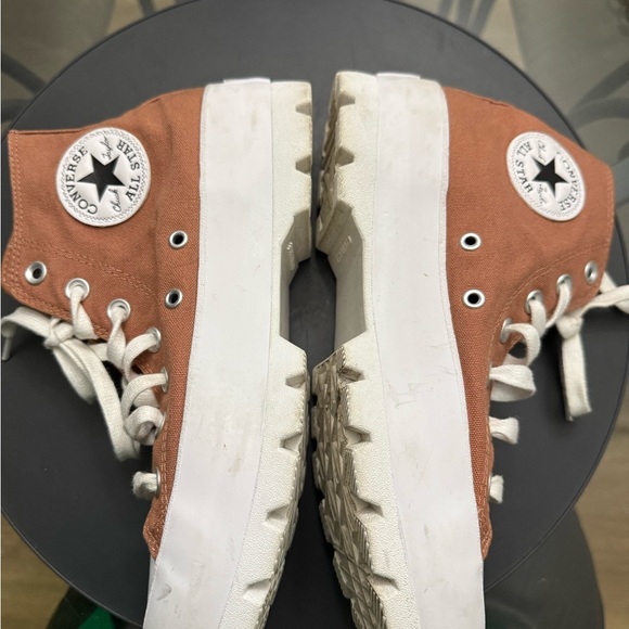 Converse High-Top Sneakers in Brown and White - Picture 2 of 14